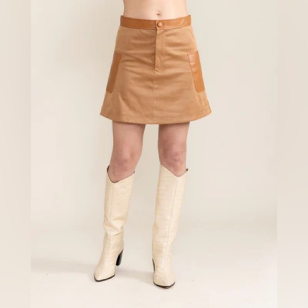 NWT S'EDGE - Zoe Skirt Camel (120)